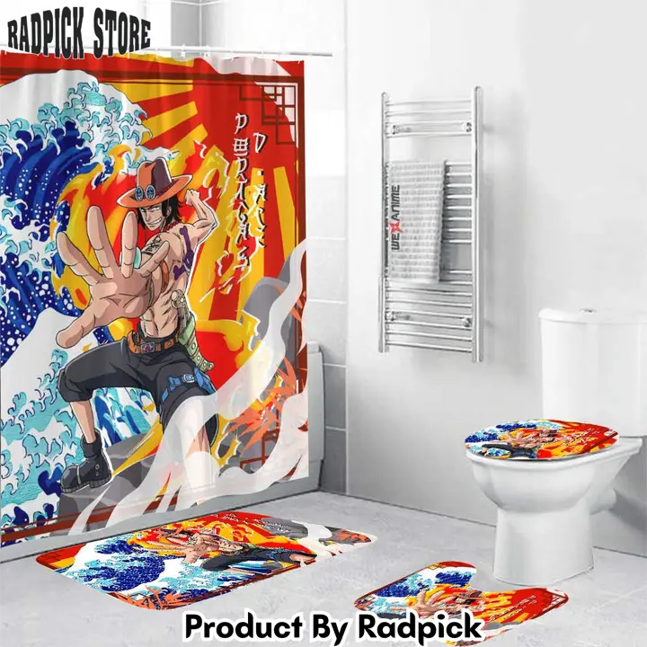 One piece portgas d ace combo bathroom set   rp0204963